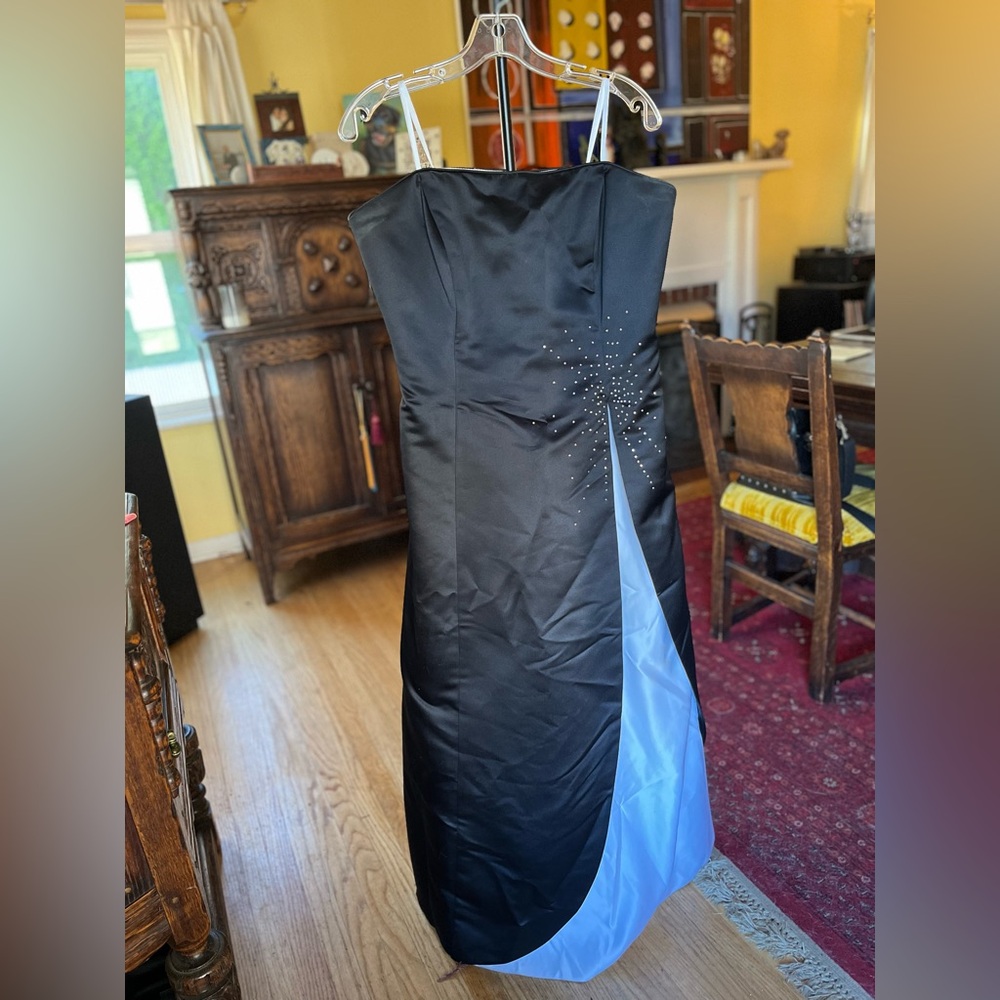 Scott McClintock Formal Strapless Black and White Dress